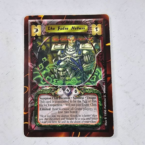 Legend of the Five Rings L5R CCG PROMO The False Hoturi - Picture 1 of 6